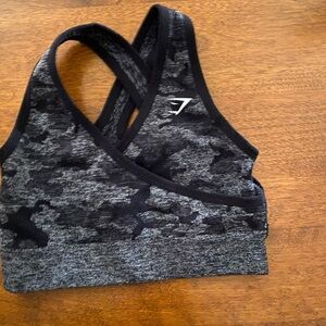 Gymshark Black and Gray Sports Bra
